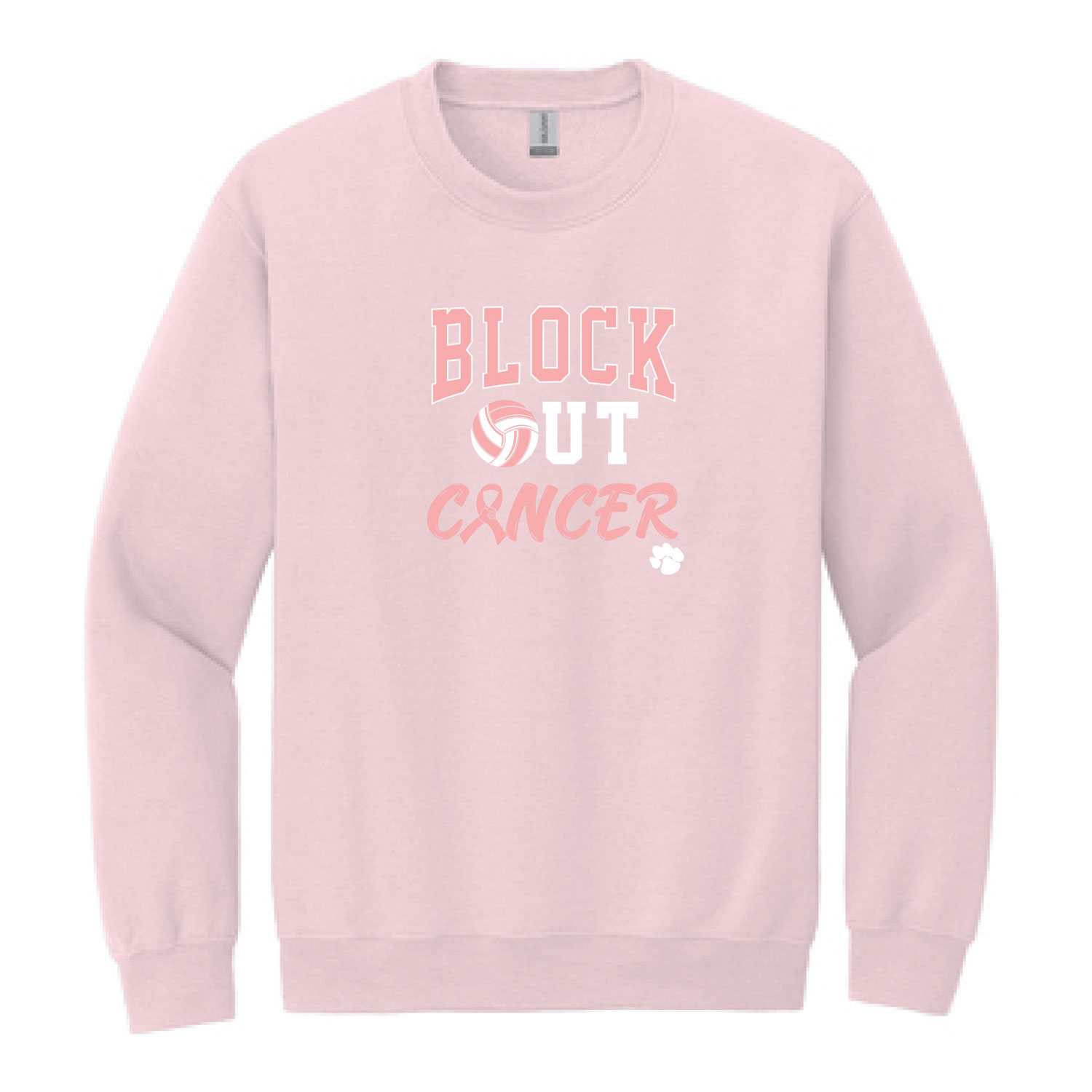 North Star Block Out Cancer Crewneck Sweatshirt